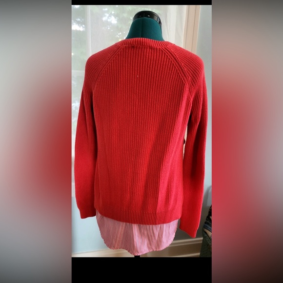 Ralph Lauren Sweater faux button up bottom S - Picture 3 of 5